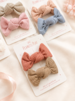 Ribbed Knot Bow Clip - Image 2