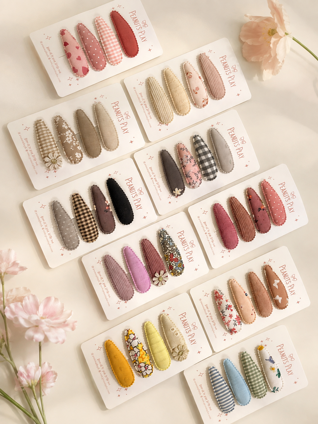 25 (3) Blossom Snap Clip Set 5.0 - Image 1