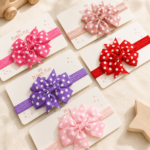 Polka Dot Bow Baby Headbands