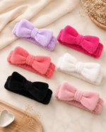 Plush Bow Spa Headbands - Image 2
