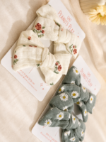 Floral Fabric Bows - Image 2