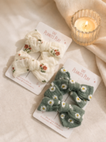 Floral Fabric Bows