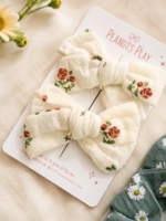 Floral Fabric Bows - Image 3