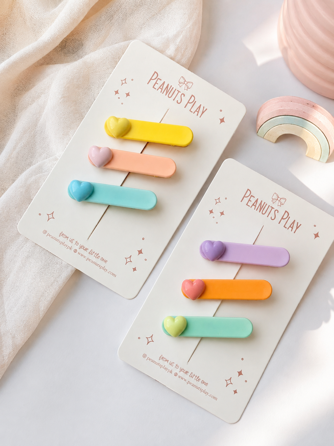a (1) Candy Heart Hair Clip - Image 1