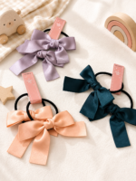 Satin Bow Hair Tie - Image 2