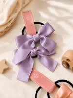 Satin Bow Hair Tie - Image 3