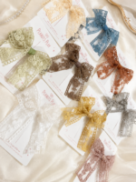 Vintage Lace Bow Clip - Image 2