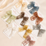 Vintage Lace Bow Clip