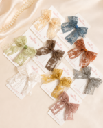 Vintage Lace Bow Clip
