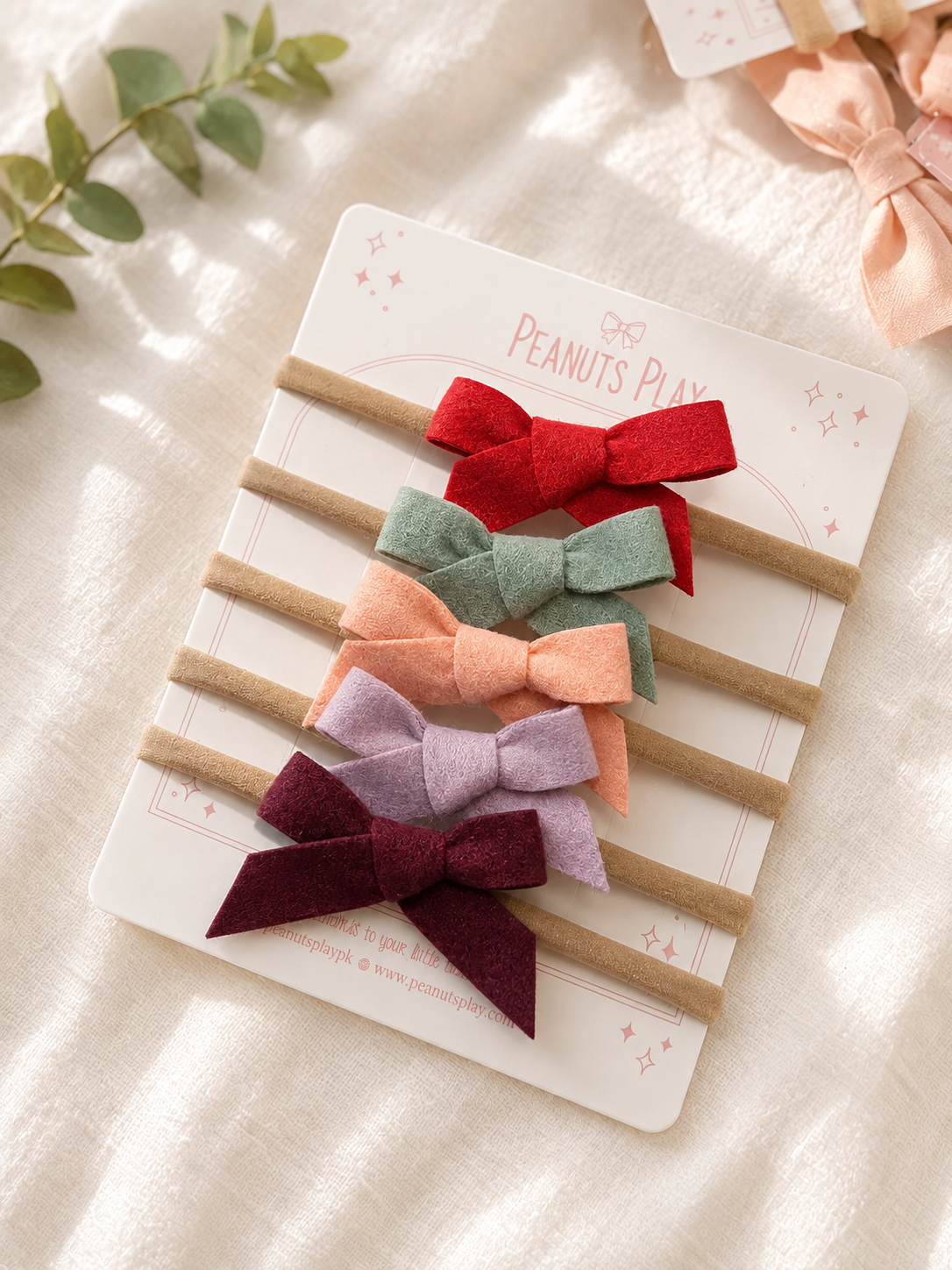 n (1) Bowknot Headbands (Set of 5 Headbands) - Image 1