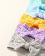 Colorful Textured Soft Nylon Headbands - Image 6