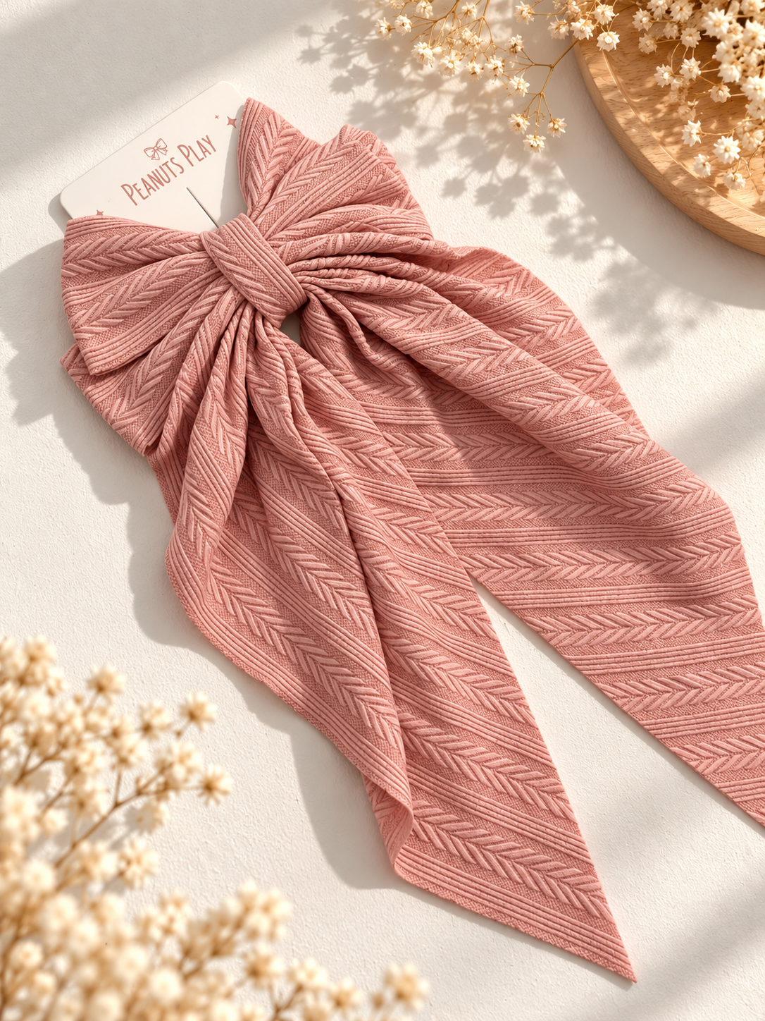10 Textured Hair Bow - Image 1