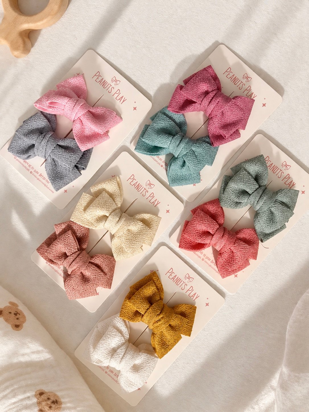 15 (1) Winter Luxe Textured Bows - Image 1