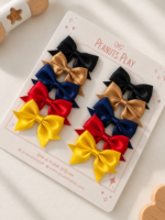 Satin Mini Bow Set (Set of 5 pairs) - Image 3