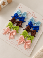 Satin Mini Bow Set (Set of 5 pairs) - Image 2