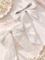 Pearl Lace Statement Bow - Image 3