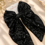 Midnight Glam Sequin Bow