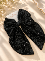 Midnight Glam Sequin Bow