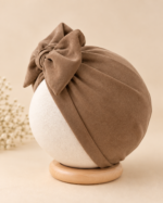 Bow Suede Baby Turbans - Image 4