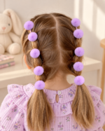 Pom Pom Hair Ties (Set of 10) - Image 2