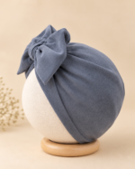 Bow Suede Baby Turbans - Image 3